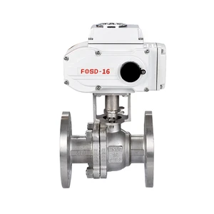 4-20mA 90 Degree Rotary Electric Stainless Steel 316 High Pressure Flange Ball Valve DN40 OEM For Water Media