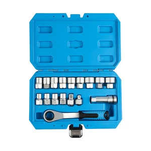 CR-V 17PCS Ratchet Socket Wrench Sets Auto Car Repair Tool Kits Socket Wrench Portable Screwdrivers Car Repair Tools