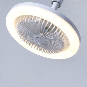 Light Led Fan,2-in-1 Modern Ceiling Fan with Light,25W Lamp Detachable Fan Leaf with Remote Control 3000K-6500K AC85-265V, White