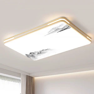 Modern LED HFBH IP44 Energy Saving AC Ceiling Light Marble Design Brass For Living Room Bedroom Study Dining Balcony Cloakroom