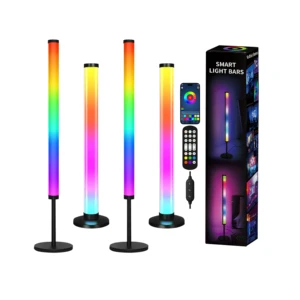Christmas Led Light Tube Usb Chargeable Pick up Voice Dynamic Colored Lighting for Party Events Esports Stage Lamp Gift