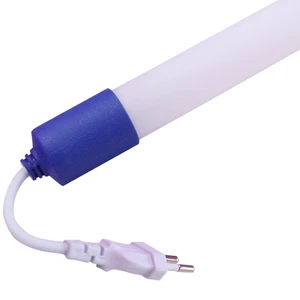 T8 Static Rgb Colorful Led Tube Light 9W 2ft 600mm T8 PC Led Tube with EU Plug IP65 T8 Waterproof Tube Light