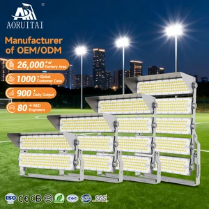 AORUITAI New Style Garden Outdoor High Mast Light Waterproof IP66 200w 400w 600w 800w 1000w Sports LED Flood Lamp