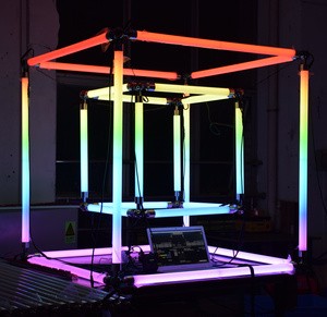 DMX RGB LED Tube for Stage DJ Lights DC24V 3D Pixel Tube 360 Degree