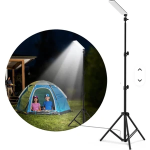Portable Camping Light LED Selfie Light Lamp Photography Light with Tripod Stand Outdoor Picnic Barbecue Adjustable Telescoping