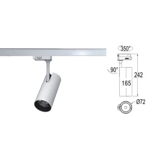 Premium High CRI LED Track Spotlight Rotatable Neck COB Lamp for Jewelry Boutique Painting Gallery Indoor Focus Lighting Fixture