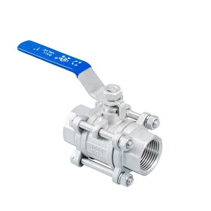China Xintai 1 Inch Low Pressure Three Piece Screw Ball Valve