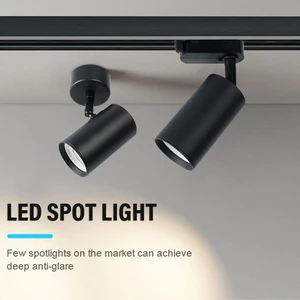 Creative Design Indoor Ceiling Lighting Home Office Shopping Mall Aluminum MR16 G5.3 GU10 Spotlight LED Track Light