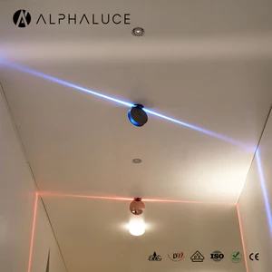 RGB RGBW Laser Beam Ceiling Wall Mounted Decorative Light Corridor Hallway Edge Guide Lighting LED Garden Outdoor Aluminum