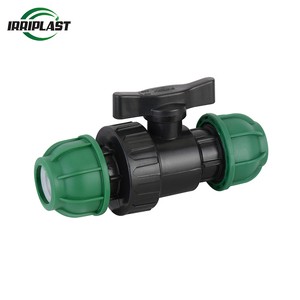 High Quality Plastic Compression Fitting Single Union Ball Valve Irrigation For Agriculture Systems