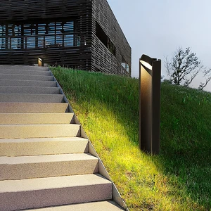 Outdoor Waterproof Square Lawn Lamp, Minimalist Plug-in Ground Light, Villa Courtyard Community Outdoor Landscape Light Post