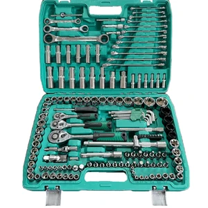 151pcs CR-V Auto Mechanic Tools Kit OEM Customized 1 Set for Car Bike Repair Hand-Power Including Ratchet Torque Wrench