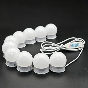 Modern Bathroom Vanity Makeup Mirror Lamp with CCT Dimmable LED Lights Polished Chrome Finish USB Push Button Control