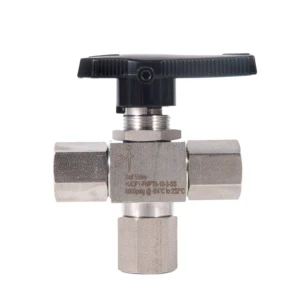 SS304/316 Tee Type Parker Type Three-way Ball Valve Integrated Instrument Ball Valve