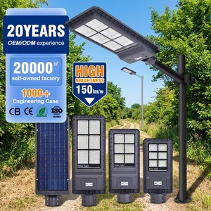 Municipal Project Solar Street Lamp 60W 120W 180W Outdoor SMD LED Highway Lights LiFePO4 Battery Aluminum IP65 Waterproof