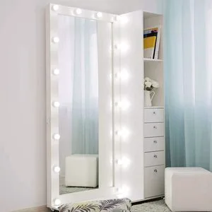 5V 3-Color LED Mirror Lamps for Hollywood Vanity Lights Kit with 2 6 10 14 Bulbs for Bathroom Vanity Makeup Lighting