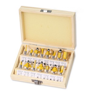 Royal Sino New Arrival Multi Size 15 Piece Milling Cutter Set Professional Woodworking Trimming Cutter Power Tool Accessories