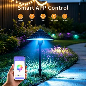 24v Landscape Path Lights Low Voltage for holiday decoration IP65 Garden Christmas Light RGB Lawn Lighting Ground Lights Outdoor