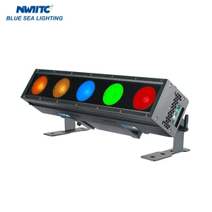 Waterproof IP65 5x100W RGBWA 5in1 Led Wall Washer with Electronic Frost for Outdoor DJ Live Show bar Landscape Garden Building