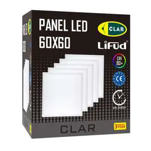 LED Aluminum Panel Light Fixture with IP20 Rating 5-Year Warranty 5000K Daylight