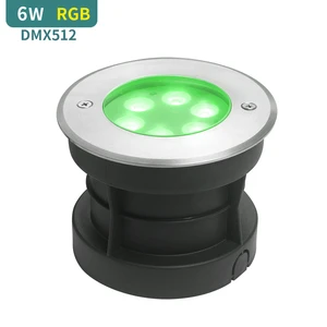 6W RGB DMX512 Control Underground LED Lamps