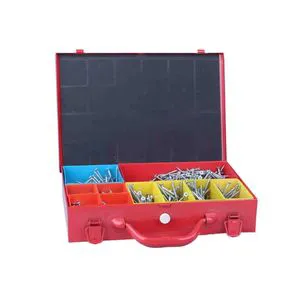 China Manufacturer Wholesale Multi Compartment Color Coded Screw Organizer Tool Box For Home Repair & DIY Projects