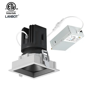 Lanbot ETL White Waterproof IP65 Round LED Recessed Ceiling Light for Commercial Spaces