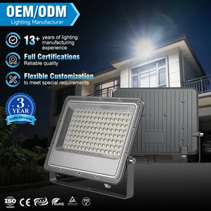 Coveda IP66 Waterproof 85-265V 30W-400W 3500K-6500K SMD LED Flood Light with High Brightness Die-cast Aluminum & PC Construction