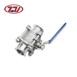 OEM Custom 3 Way Manual Ball Valve Stainless Steel Industrial Valve Water Oil Gas