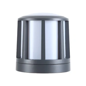 Aluminum Pillar Column Head Lamp Courtyard Garden Waterproof Outdoor Lawn Lamp Main Gate Post Wall Landscape Light