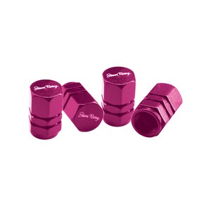 Simoni Racing Hexagonal Pink Valve Caps CAPS2/P