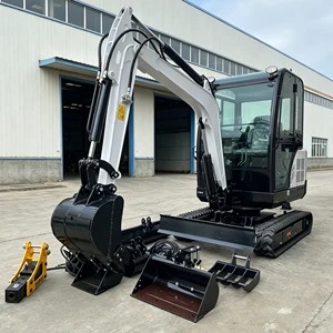 YUNTU Cheapest Super Mini Excavator 1Ton 1.8Ton 3.5Ton Sewer Dredging Tunneling Mini Bagger
