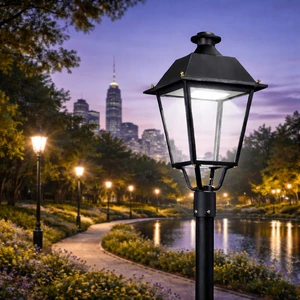 Soluz AGL09 Moisture Tolerant IP65 IK08 Aluminum Glass Diffuser 30-120 Beam Angle 5-Year Warranty LED Garden Light Motion