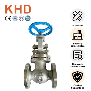 KHD Stainless Steel Globe Valve API ANSI 1 1/4in 150Lb Manual Flanged Globe Valve Manual Globe Valve for High Temperature Media