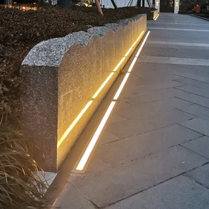 Outdoor IP67 Waterproof 304 Stainless Steel LED Buried Landscape Recessed Floor Linear Underground Lights