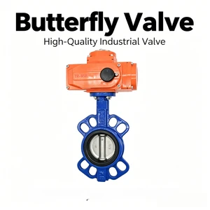 Electric Wafer Butterfly Valve Ductile Iron GGG50 SS304 Disc EPDM Seat DN100 4 Inch PN16 Motorized Industrial Water Control