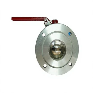 Custom Aluminum Alloy Flanged Round Straight-through Ball Valve A=98 B=48 C=140 D=116 OEM Traffic Control for Oil