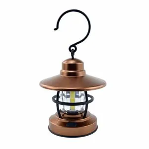 Vintage Design Handheld Mini Camp Lantern 4 Battery Power Supply Lights Lamp LED Hiking Plastic for Outdoor Tent Customized Logo