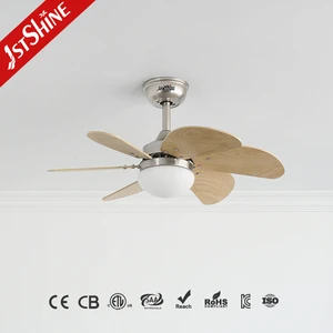 1stshine 30 Inch Kids Ceiling Fan with LED Light DC Motor Ultra Quiet Pull Chain 6 MDF Blades Small Bedroom