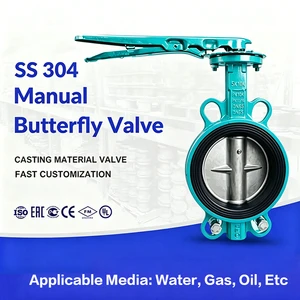 Electric China Manufactured Concentric Wafer Double Flanged Butterfly Valve for Water Oil Gas Applications Butterfly valve