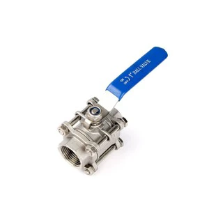 High Quality Customized 3Pc Manual Ball Valve for Gas/Water/Oil with Internal Thread OEM Support