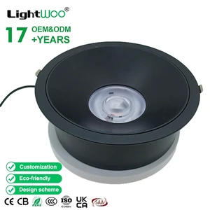High Brightness Aluminum LED Recessed Downlight COB Spotlight Anti-Glare Dimmable Indoor Ceiling Light Hotel Office Shop SMD