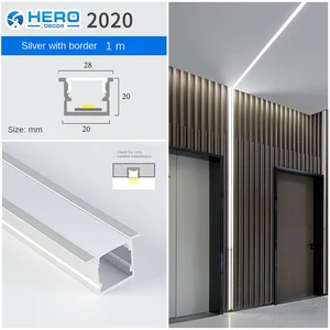 Decorative LED Aluminum Alloy 6000 Series Extrusion Profile Strip With Bending & Cutting Services