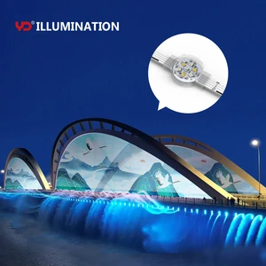 DC48V PVC Led Pixel Light IP68 Point Lights RGB 3In1 for Landscape Bridge Lighting