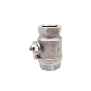 Investment Casting High Quality 1 2 3 4 Inch Ss304/316 Stainless Steel Two Piece Motorized Ball Valve Body 1000 Wog