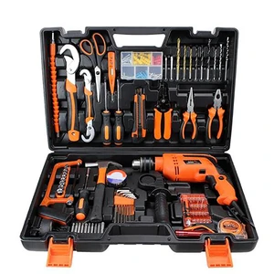 High Quality 83PCS Car Mechanic Tools Set Carbon Steel Plier Household Electric Drill Cordless Tool Combo Hand Tools Kit