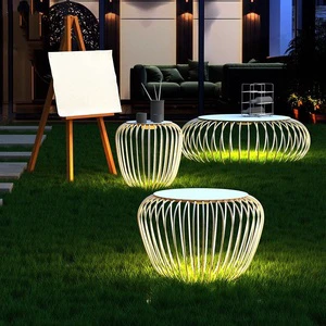 Modern Garden Bar, Hotel, Villa And Scenic Area Ground LED Lantern-shaped Outdoor Lawn Lights