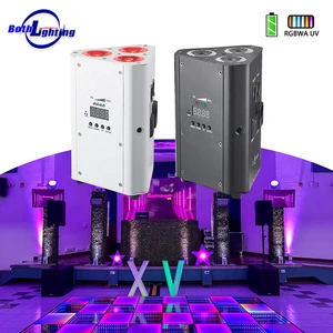Bothlighting Wedge 3*18w RGBWA UV 6in1 Led Uplight Wireless Dmx Battery Powered IRC Remote Party DJ Wedding Gigs