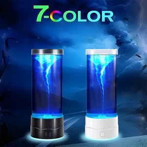Hot-selling Indoor LED Ambient Modern Middle Night Light USB Seven-color Tornado Glowing Lamp Creative Lighting