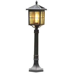 Wenkang IP65 LED Solar Lawn Light Q235 Steel Garden Pathway Light with Ground Insert Waterproof Villa Garden Lighting